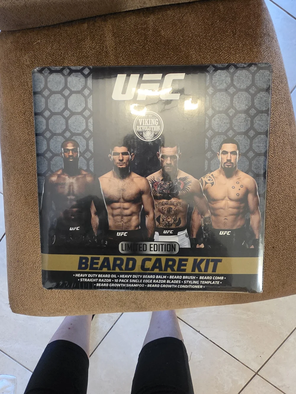 UFC Limited Edition Beard Care Kit - Black & Gold
